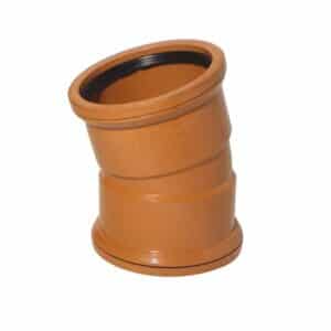 110mm-underground-drainage-15-degree-double-socket-bend-competa-range