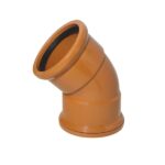 110mm Underground Drainage 45° Double Socket Bend Competa Drainage | CUG4DSB45