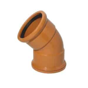 110mm-underground-drainage-45-degree-double-socket-bend-competa-range