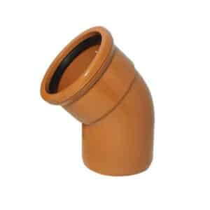 110mm-underground-drainage-45-degree-single-socket-bend-competa-range