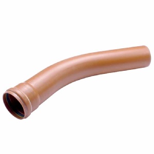160mm Underground Drainage 45° Single Socket Long Radius Bend