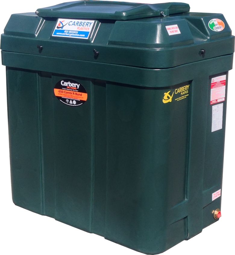 Carbery Bunded Oil Tank 650 Litre Slimline BTGR00650 Speedy Plastics Underground Drainage