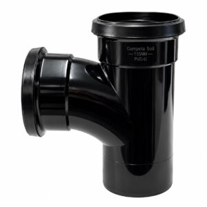 110mm-Push-fit-Soil-90-degree-double-socket-tee-branch-black-competa-5