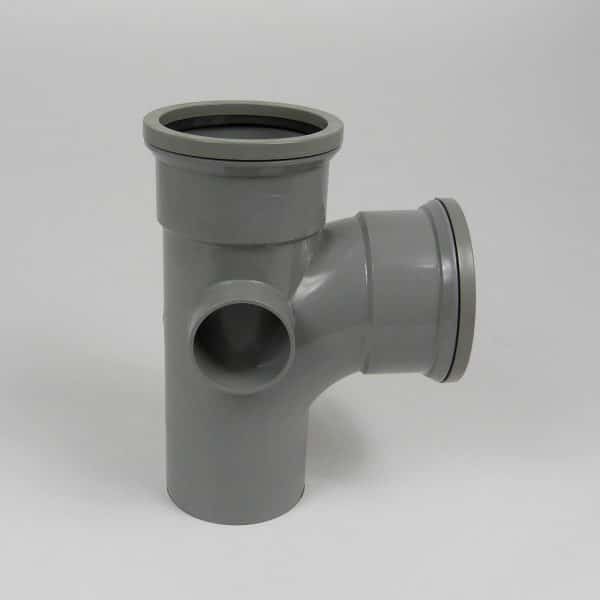 110mm-Pushfit-soil-90d-double-socket-boss-branch-grey-speedyplastics