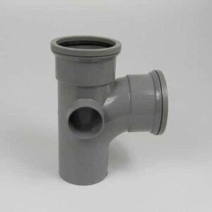 110mm-Pushfit-soil-90d-double-socket-boss-branch-grey-speedyplastics
