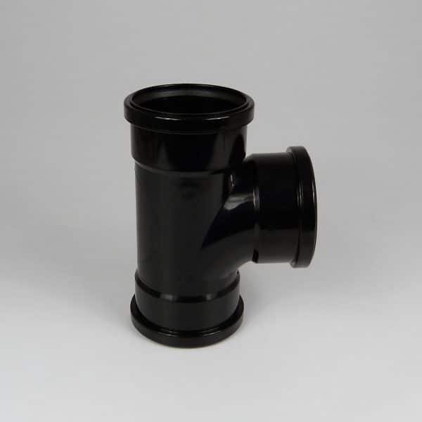 110mm-Pushfit-90d-triple-socket-branch-black-speedyplastics