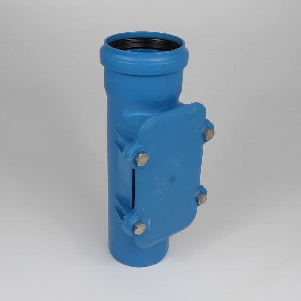 110mm Acoustic Push Fit Soil Single Socket Access Pipe Speedy Plastics