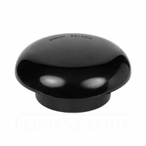 110mm-Solvent-Weld-Vent-Mushroom-Cowl-Black-Speedyplastics