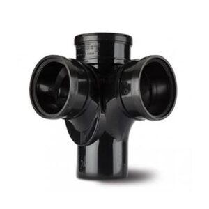 110mm-push-fit-soil-90-d-s-corner-branch-black-polypipe-speedyplastics