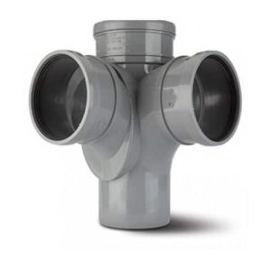 110mm-push-fit-soil-90-d-s-corner-branch-grey-polypipe-speedyplastics