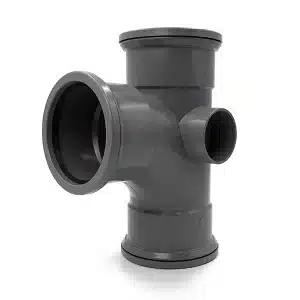 kayflow-110mm-soil-s12-90-deg-branch-triple-socket-grey