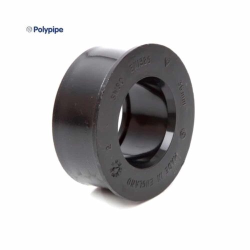 Solvent 63mm – 32mm Boss Reducer Black Polypipe SW80B | Speedy Plastics Ltd