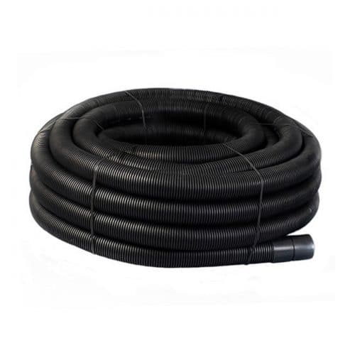 Perforated Land Drain Coil 100mm Black Flexible x 100m Speedy Plastics