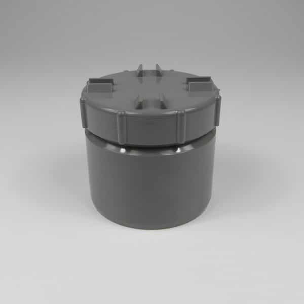 110mm-pushfit-soil-external-access-cap-grey-polypipe-sa63g-speedyplastics
