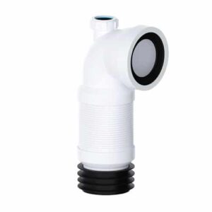 WC Pan Connector Flexible 90 d Bent With 32mm Boss Inlet | Speedy