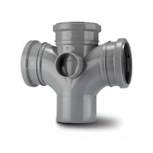 110mm-pushfit-soil-90-t-s-cross-tee-branch-grey-polypipe-su420g-speedyplastics