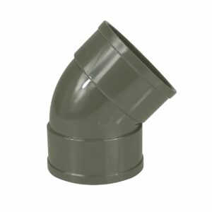 110mm-olive-grey-solvent-soil-45-degree-double-socket-bend-competa
