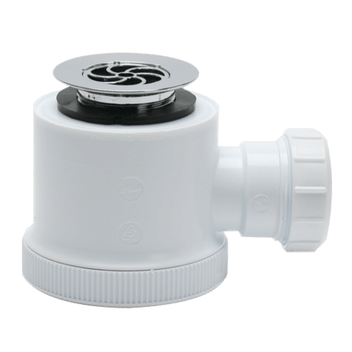 Shower Trap 40mm x 50mm Seal 70mm Flange Chrome Waste Speedy Plastics