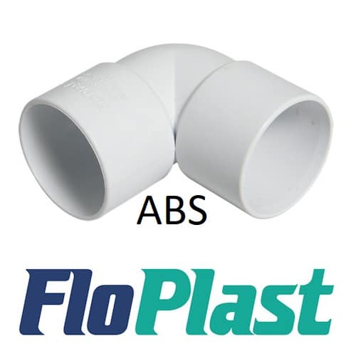 ABS Waste Pipe & Fittings ABS Solvent Weld Floplast Waste Pipe