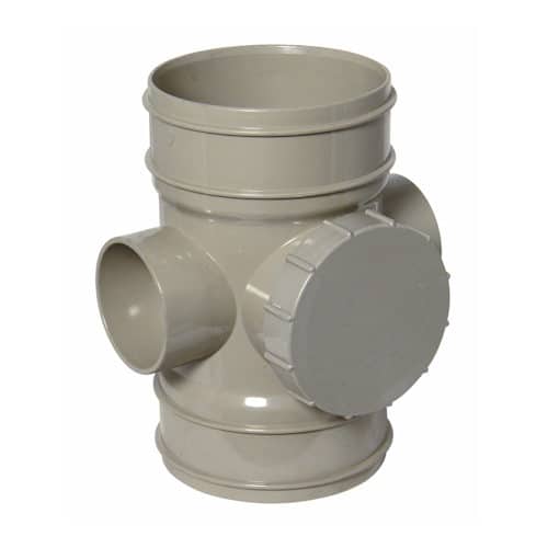 110mm-solvent-access-pipe-double-socket-olive-grey