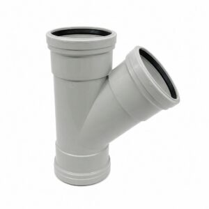 kayflow-110mm-soil-s15-45-deg-branch-triple-socket-white
