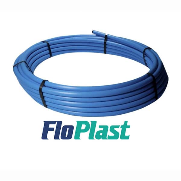 Blue MDPE underground water pipe 25mm x 50m coil Speedy Plastics