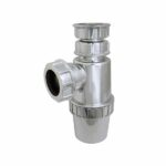 Chrome Telescopic Bottle Trap 76x40mm Chrome Floplast CT47T