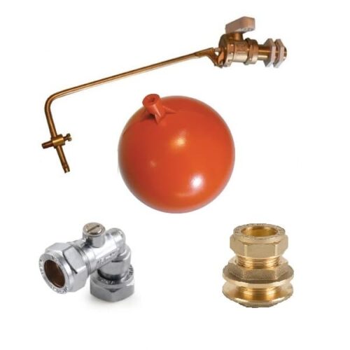 Cold Water Loft Tank Ball Valve Kit 10100 gallon 3/4" Speedy Plastics