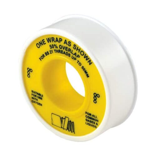 PTFE Tape Gas Board Approved 12mm x 5m ( box of 10 ) Speedy Plastics