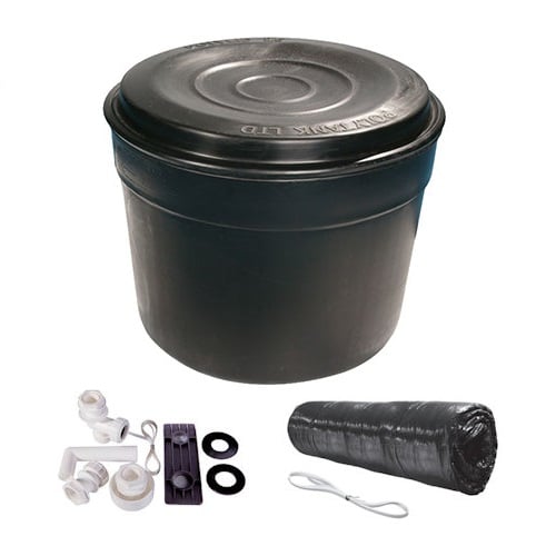 POLYTANK Circular Tank & Lid Kit - 50 gallon 227 lit (Dia x H) 34