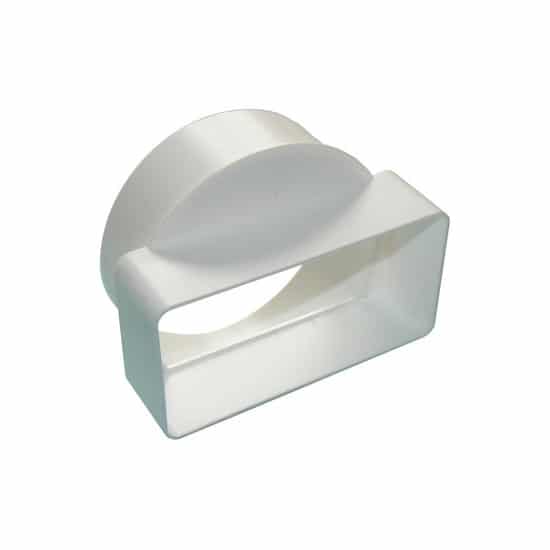 rectangular-round-ventilation-short-channel-adaptor-white