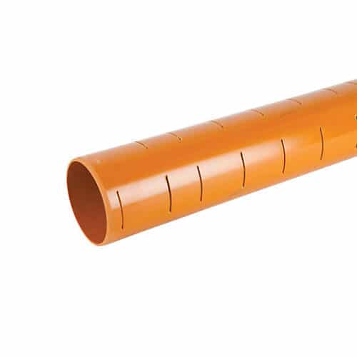 110mm Underground Drainage Slotted Pipe 6mt Speedy Plastics