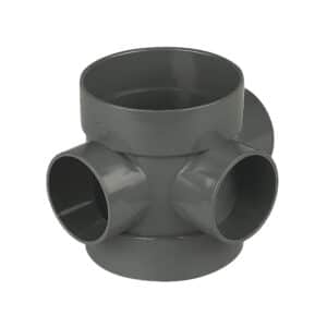 110mm Solvent Weld Soil Anthracite Grey