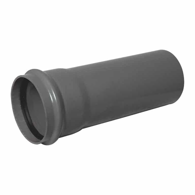 Soil Pipe 110mm 3m Anthracite Grey Single Socket Floplast Speedy Plastics