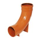 110mm 90° Underground Drainage Single Socket Rest Bend (Extended Foot)