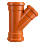 110mm Underground Drainage 45° Triple Socket Y Branch Competa Drainage | CUG4TSJ45