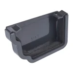 Anthracite Grey Ogee Guttering External Stop End Left 120mm Kayflow OGE1AG