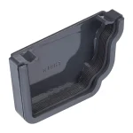 Anthracite Grey Ogee Guttering External Stop End Right 120mm Kayflow OGE2AG