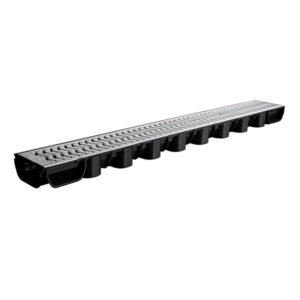 polydrain-low-flow-channel-drain-x-1m-black-galvanized-grate