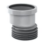 McAlpine DC1GR-OS Soil Pipe 14mm Offset Drain Connector Grey