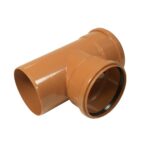 250mm Underground Drainage 87.5 degree Double Socket T Junction