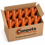 Bulk Buy 110mm Underground Drainage 45° Triple Socket Y Branch (20)