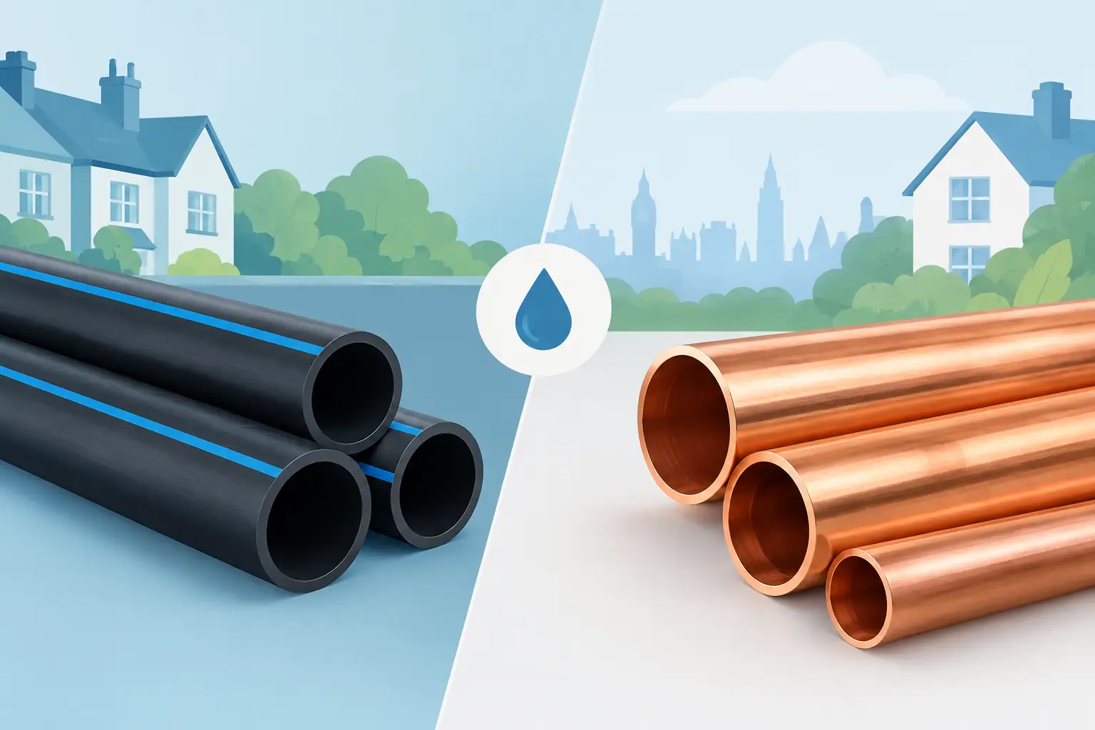 MDPE versus Copper for UK Water Supply Pipes MDPE versus Copper for UK Water Supply Pipes