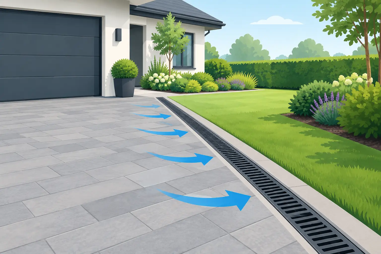 Surface Drainage for Driveways and Gardens