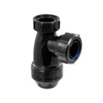 McAlpine Black 1.25″ Shallow Bottle Trap For Use With Basins