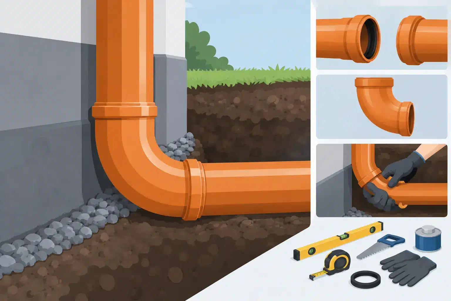 How to Install 160mm Drainage Bends Properly